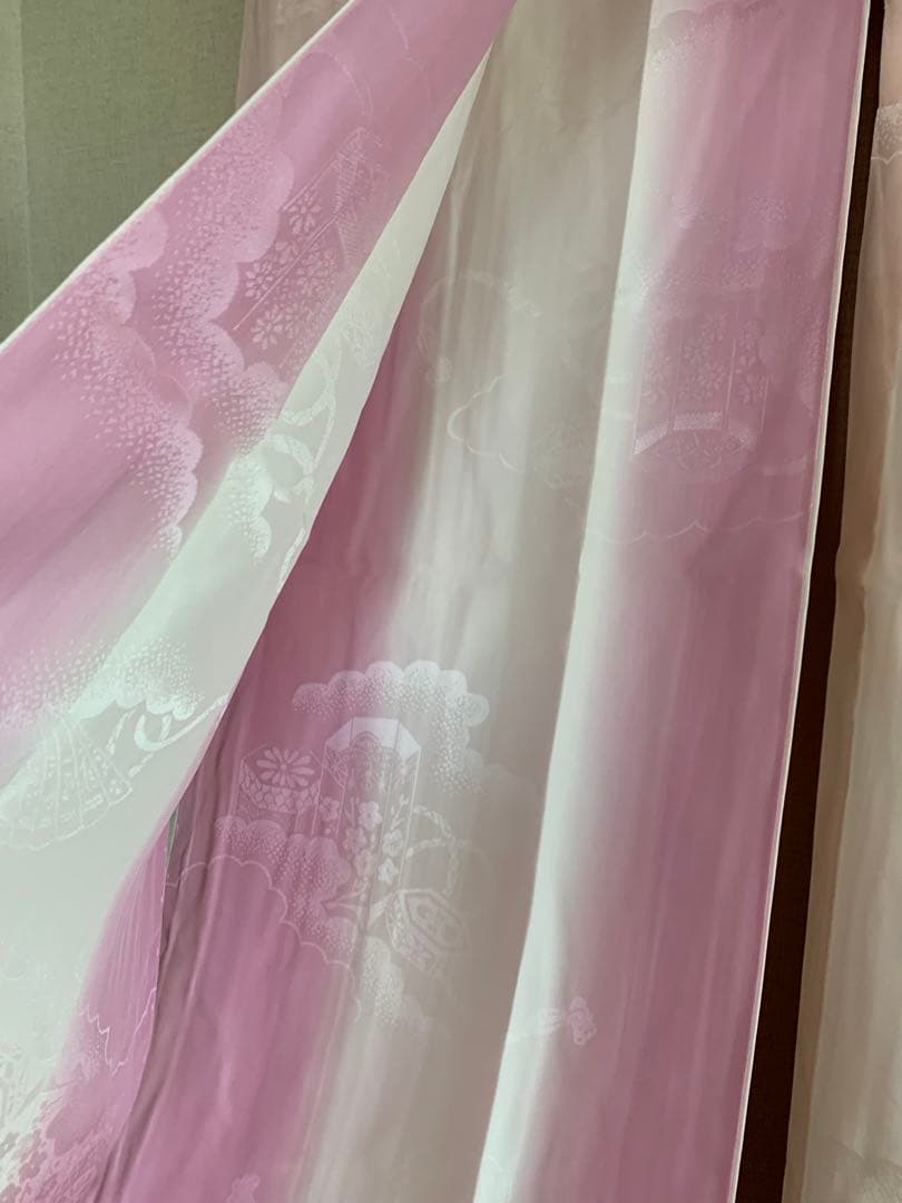 未使用振袖○襦袢 帯付3点セット 京きもの友禅 真紅 極上 刺繍