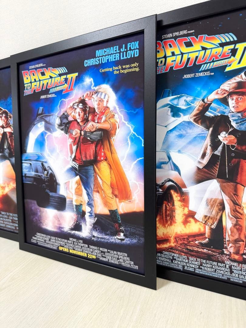 276.フレーム付きキャンバスアート　映画ポスター　バックトゥーザ・フューチャー