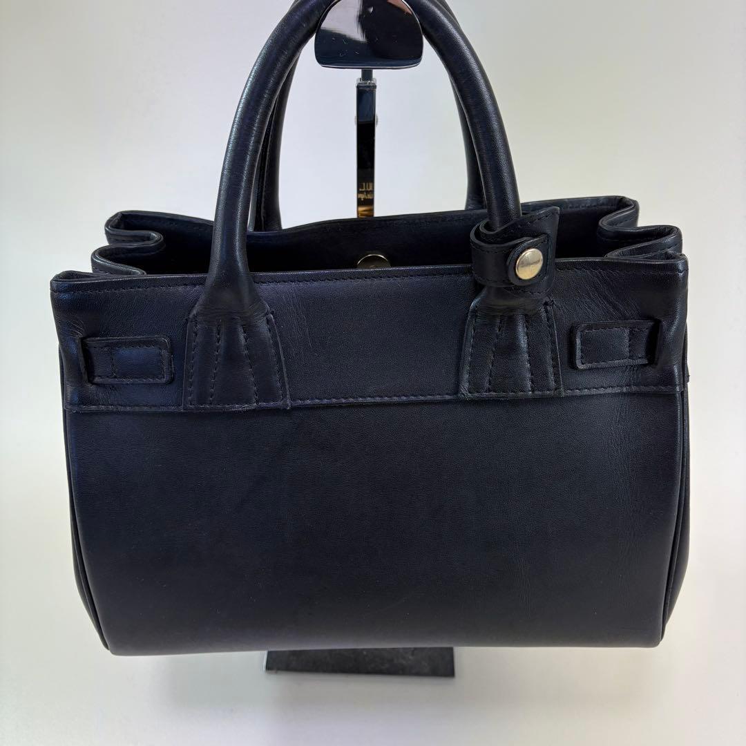 Aki 様M.U.L. レザー ハンドバッグ 2WAY ゴールド金具 日本製 黒