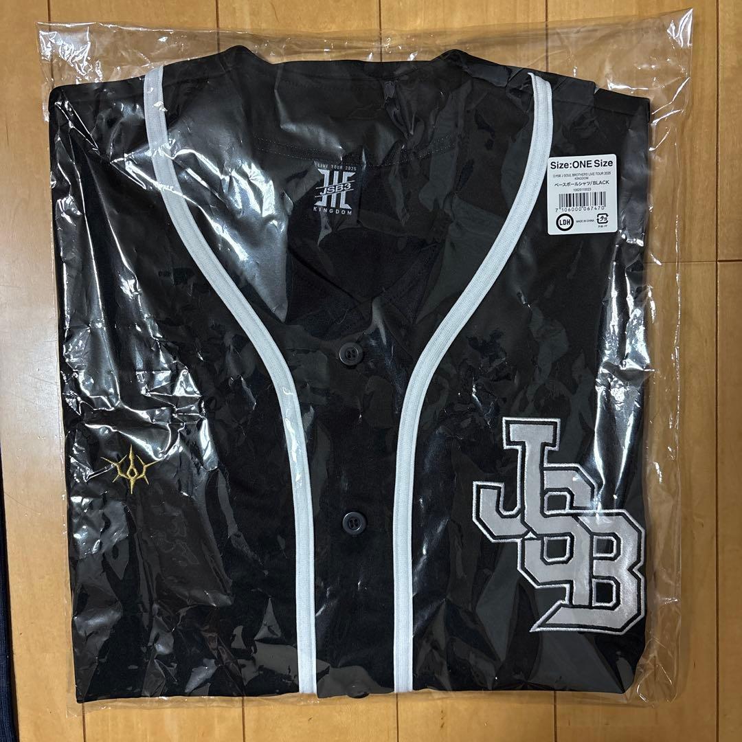 三代目 J SOUL BROTHERS KINGDOM ベースボールシャツ 黒 三代目 J SOUL