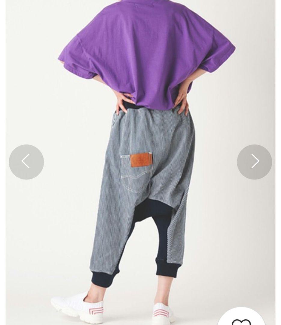 mercibeaucoup, × Lee ヒッコリー ストライプ サルエルパンツ