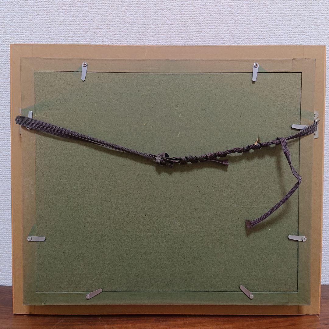 肉筆油彩絵画 アンティーク絵画 「刺繍をする女性 」 油絵