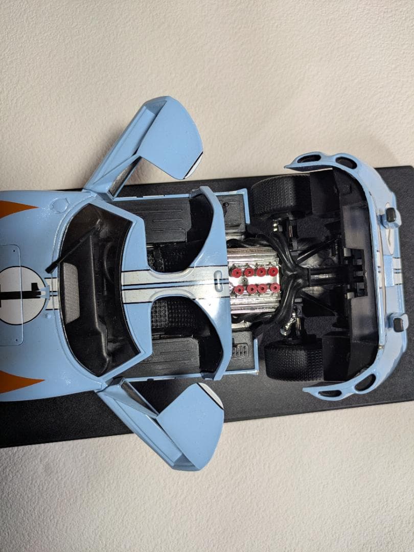 フォード GT40 ミニカー 水色/オレンジ
