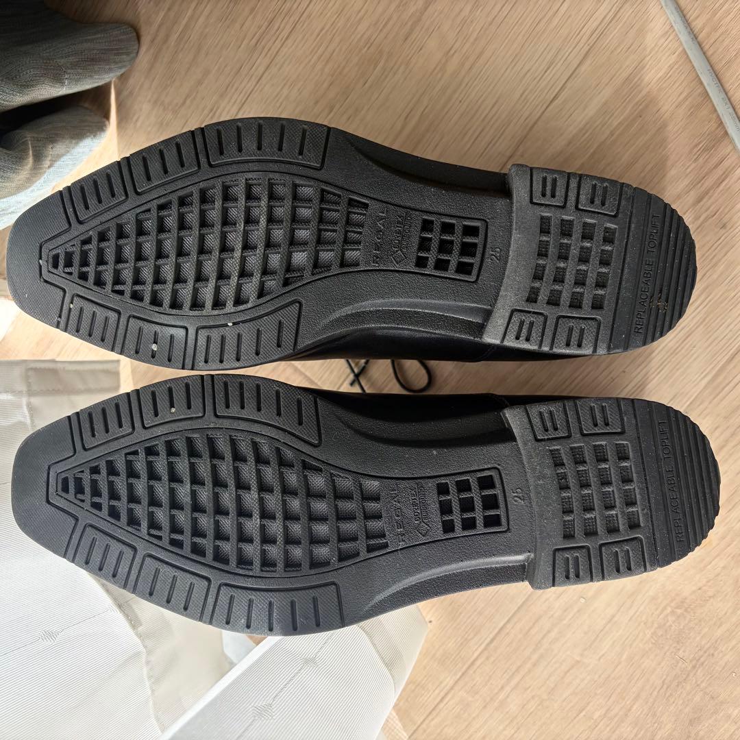 美品 リーガルREGAL オックスフォード ストレートチップ 21BL 25cm