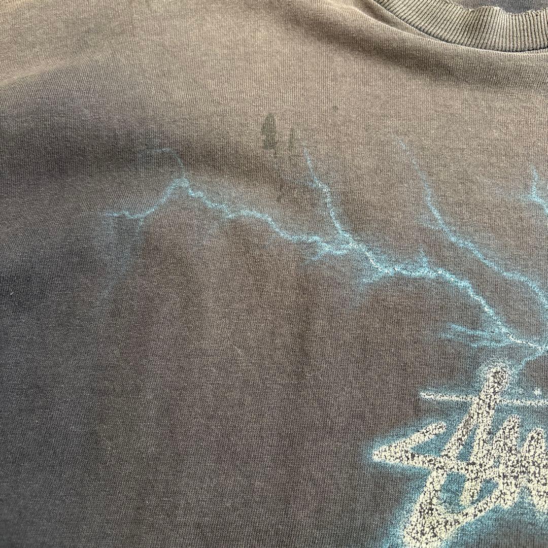 Stussy 雷グラフィック Tシャツ Lサイズ - メルカリ