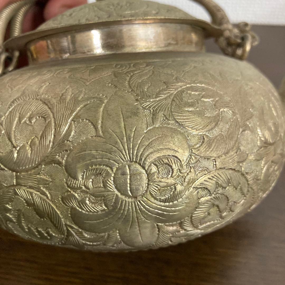 錫製アンティークポット