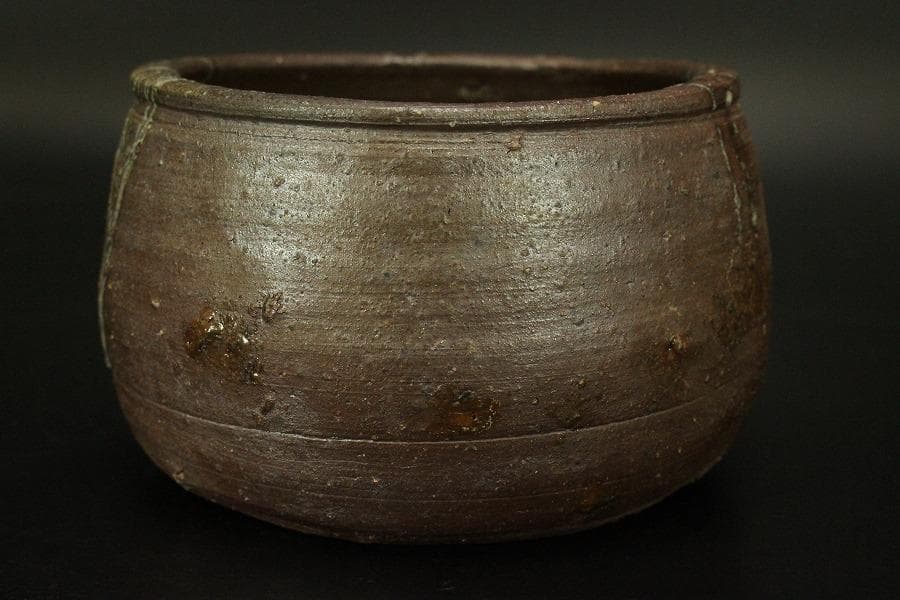 茶道具 備前 建水 共箱 未使用(A561)