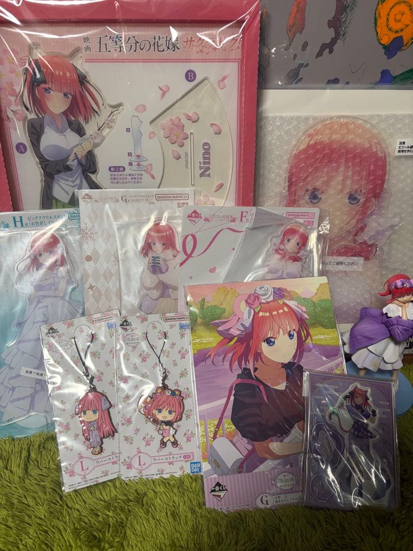 五等分の花嫁 中野二乃 グッズ まとめ売り アクリルスタンド フィギュア