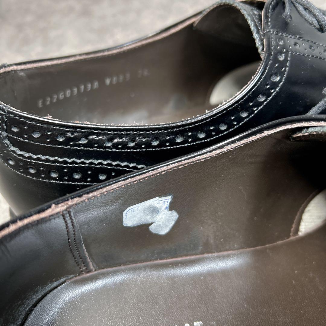 未使用級【REGAL】ビジネスシューズ/V083/メダリオン/ウイングチップ/黒