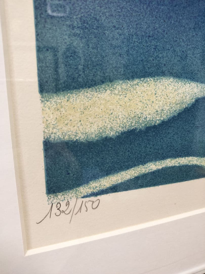 ♢ガンヌ 「日陰帽子の女」リトグラフ