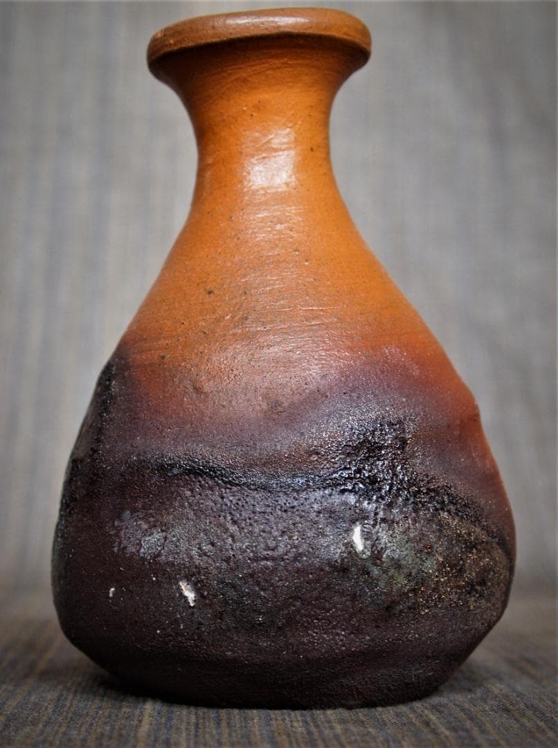 希少作☆森岡成好☆とくり（南蛮窯変徳利）☆共箱