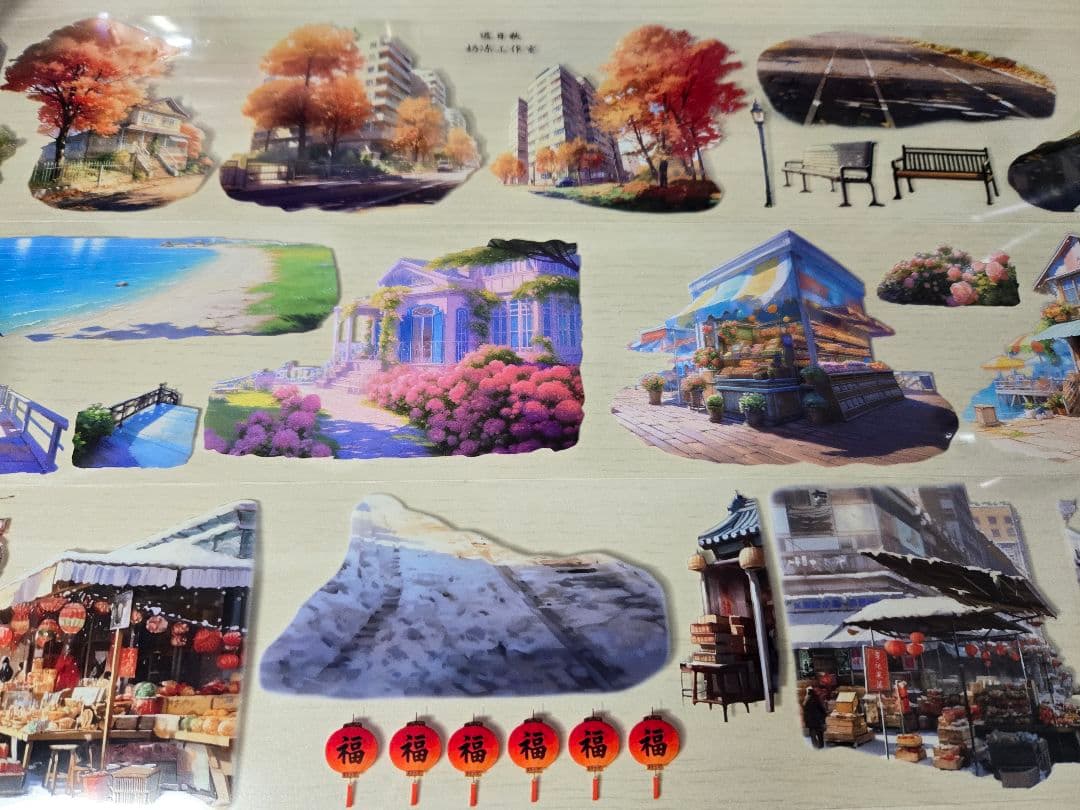 海外マステ 風景 背景 装飾 まとめ売り - メルカリ