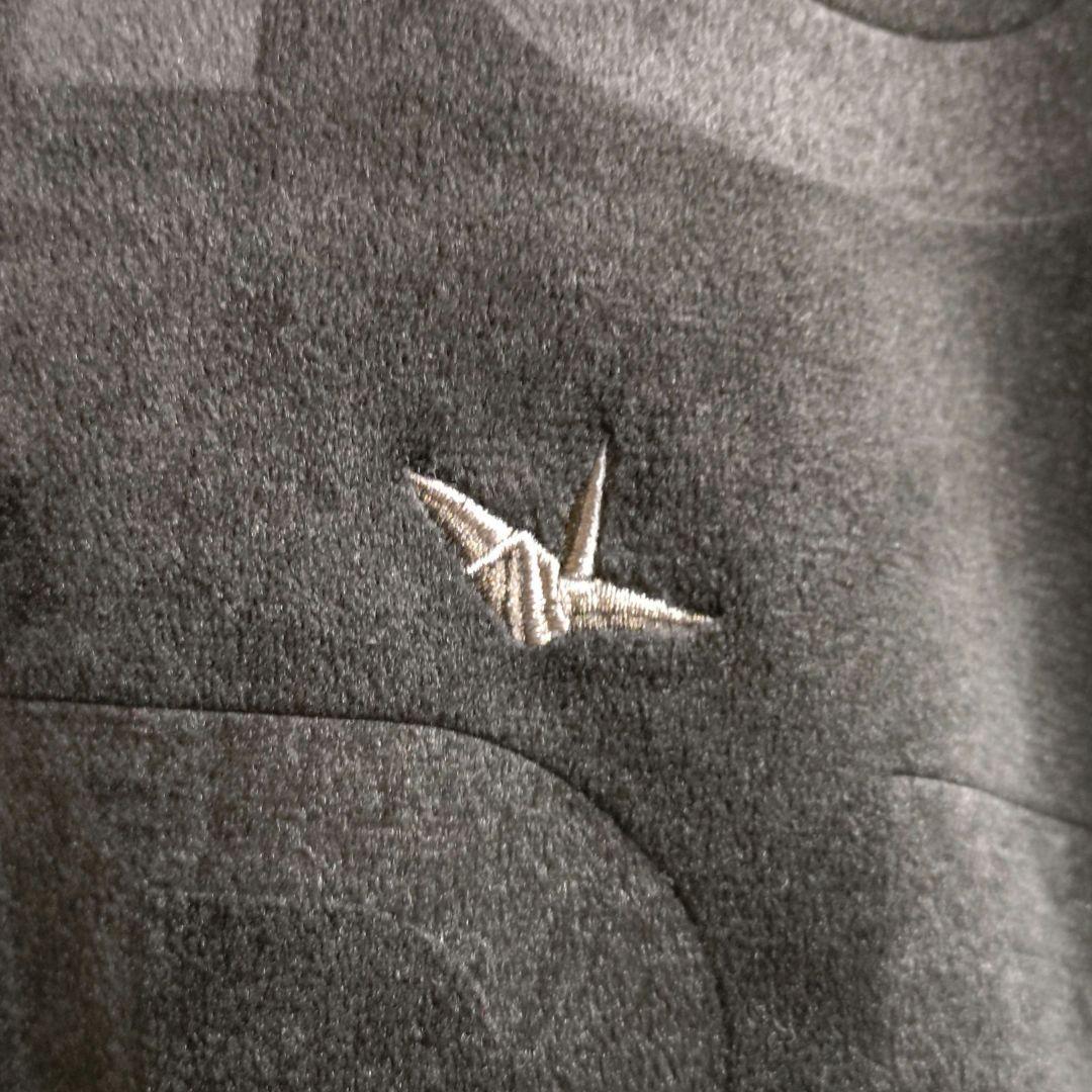 ウノピゥウノウグァーレトレ リラックス エンボスロゴ ベロア パーカー XXL