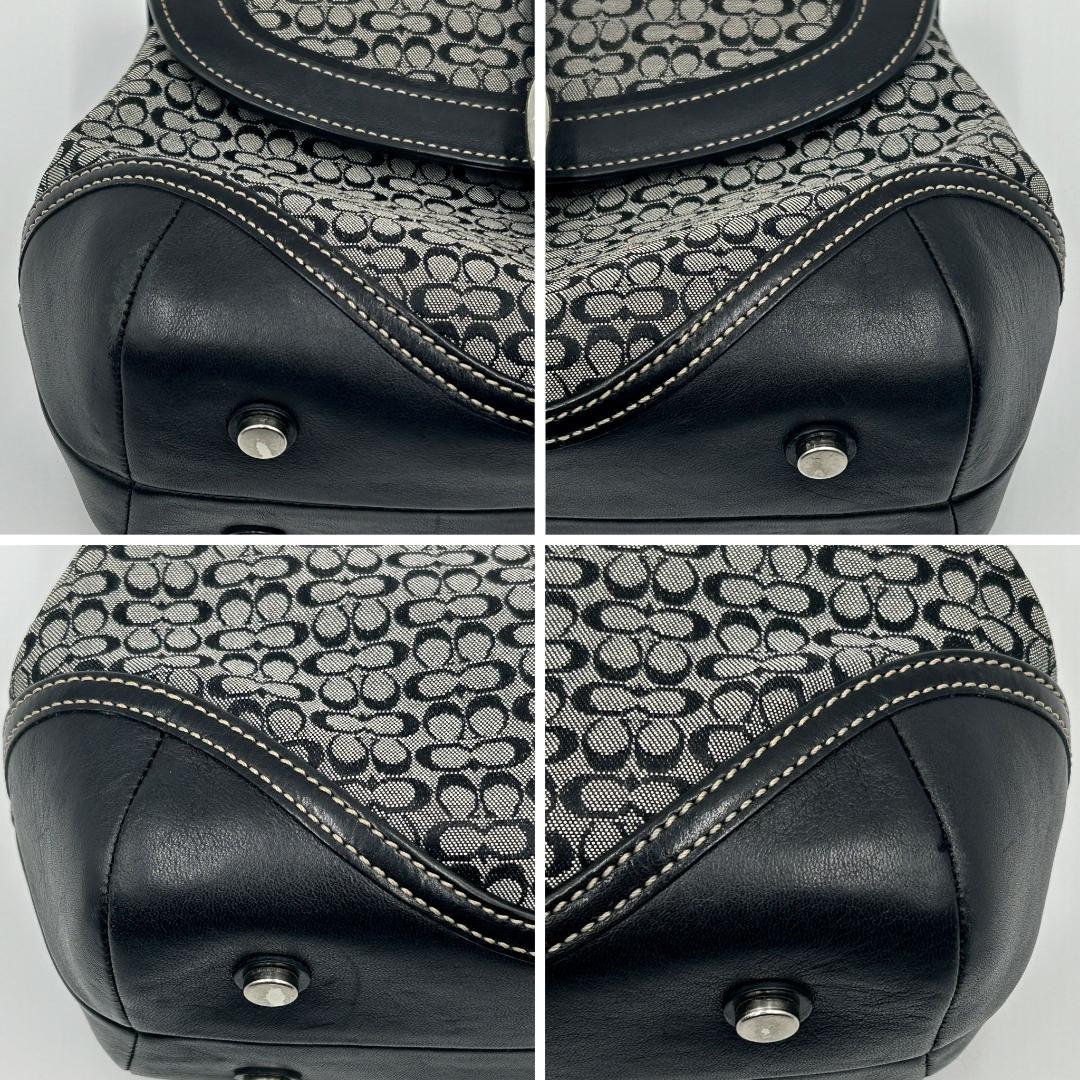 極美品✨コーチ ハンドバッグ ソーホー ミニシグネチャー トップハンドル 保存袋