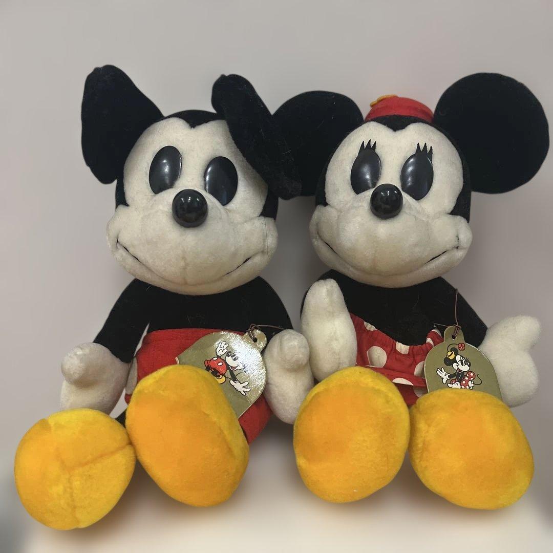 レア！東京ディズニーランド 開園当時 ミッキー ミニー ぬいぐるみ