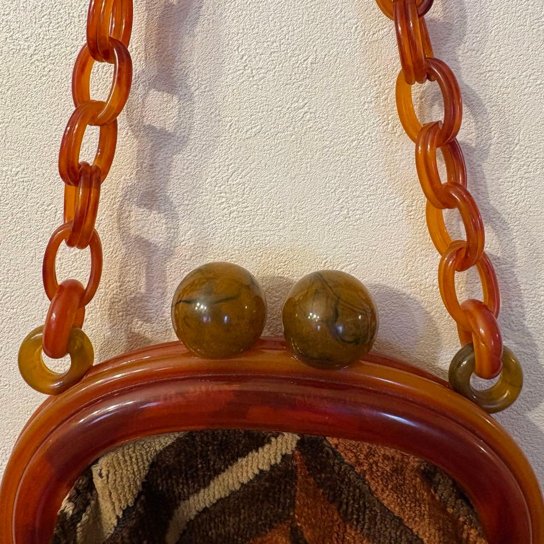 も*ゃ様 ベークライト　ジオメトリックパターン　BAG