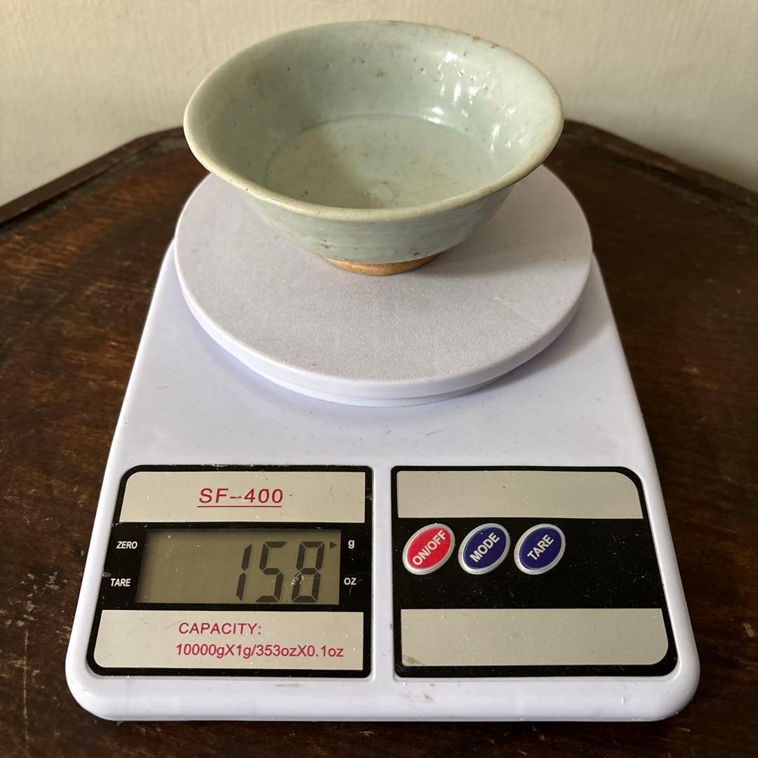 李朝初期堅手　白磁　盃　ぐい呑み　アンティーク.古美術.骨董.韓国骨董.酒器.