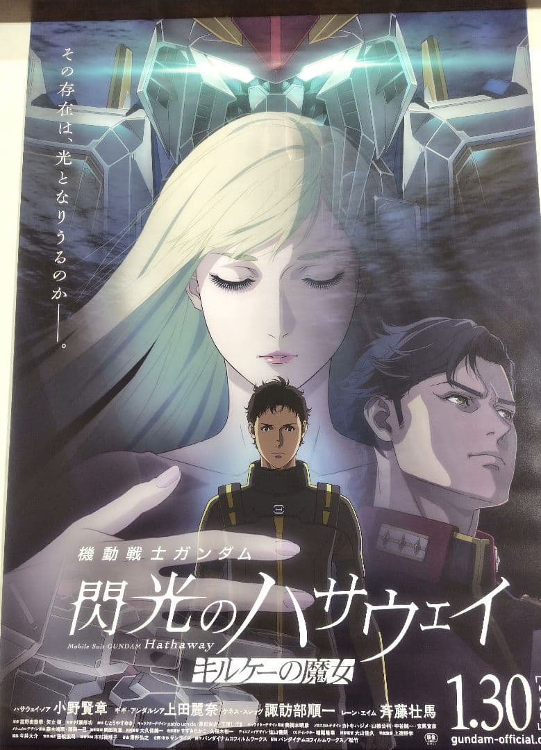 閃光のハサウェイ キルケーの魔女 B2ポスター 非売品 機動戦士ガンダム