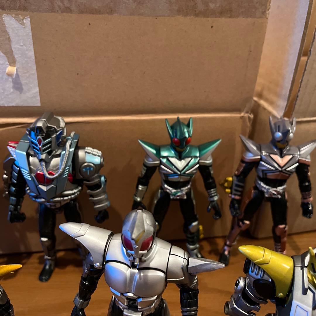 d*9様 絶版　仮面ライダーカブトフィギュアセット 武器付き　バイク付き　説明書