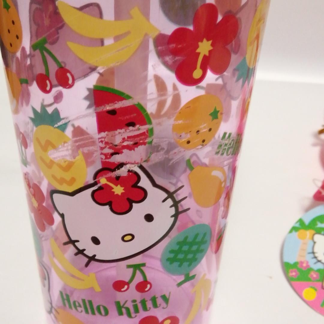 未使用 ハローキティ トロピカルボトルストラップ付き 平成レトロ 2002