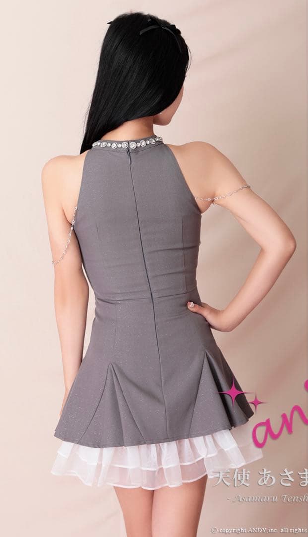 【M】an ミニドレス グレー