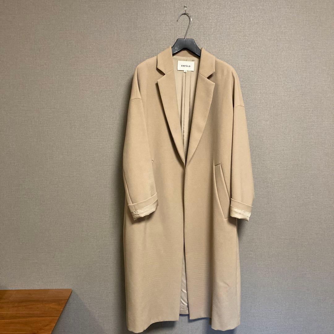 ENFOLD チェスターコート ENFOLD チェスターコート グレー 中古・古着