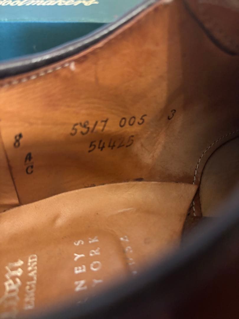 Alden オールデン シガーコードバン　モディファイドラストVチップ