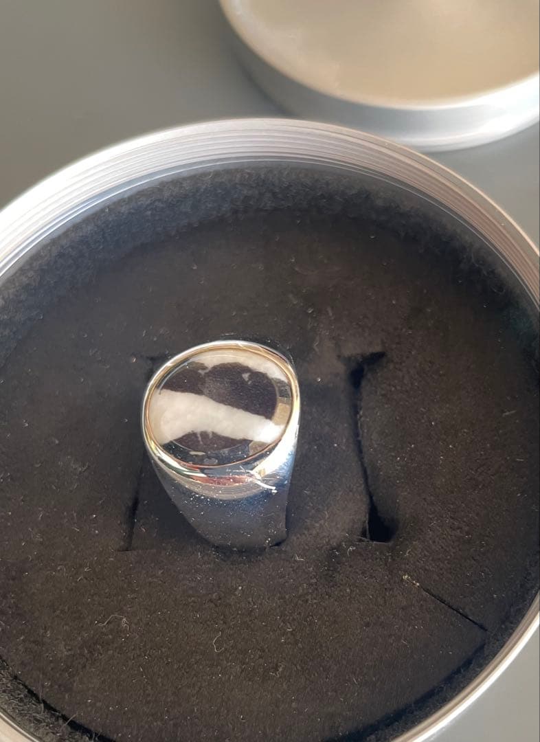 TOMWOOD 指輪 Oval Zebraシルバーリング size 64