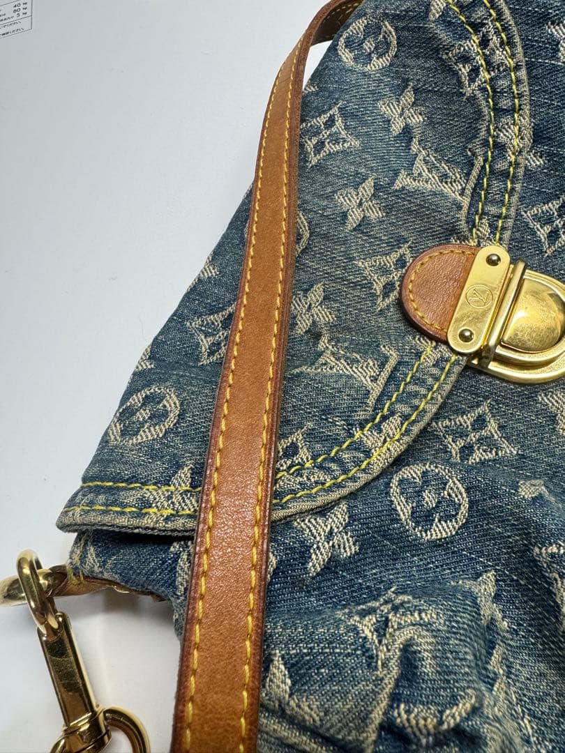 ルイヴィトン ミニプリーティ モノグラムデニム ショルダーバッグ M95050