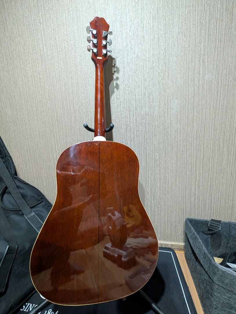 良音/Epiphone AJ-200S/NA 改チューナー付エレアコ ケース付