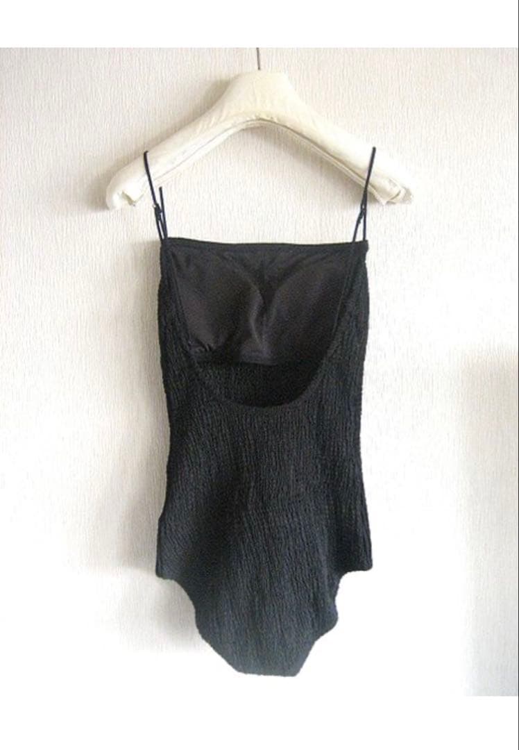 Nalaナラ Shirringswiminnerwearスイムウェア ブラック