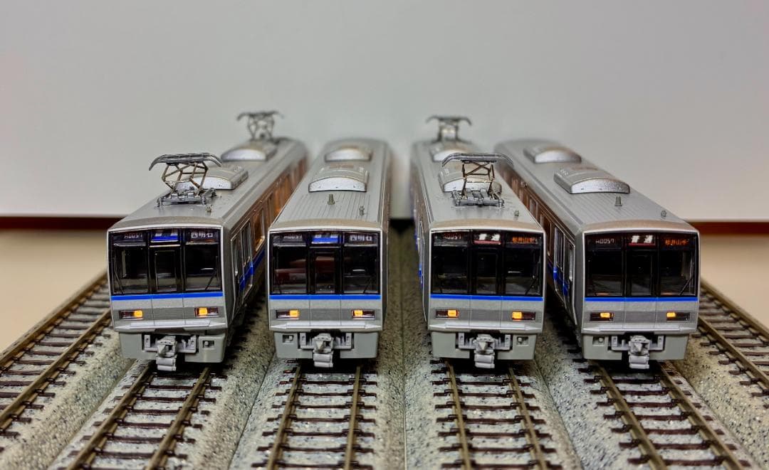 207系1000番台 旧塗色(8両)編成 ＊全車室内灯装備・パンタ