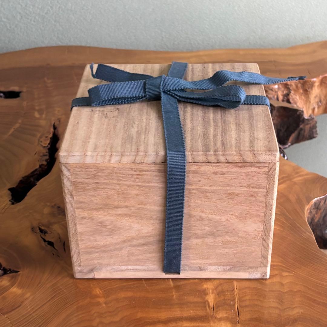 秋田 白岩焼 久右衛門窯 雲雀亮一 抹茶碗 茶道具 共箱(90)