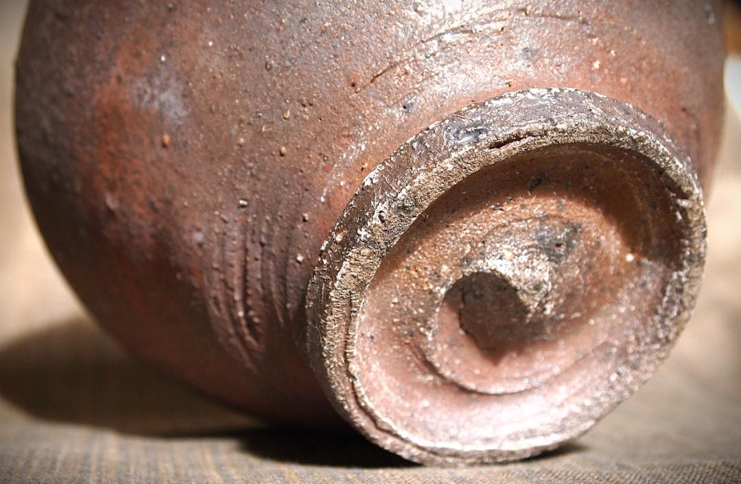 人気作家☆加地学【師：森岡成好】☆窯変焼き締め丼鉢