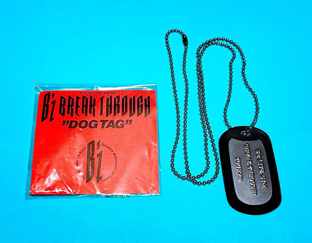 B’z LIVE-GYM “BREAK THROUGH” ドッグタグ ネックレス B'z LIVE-GYM “BREAK THROUGH” ドッグタグ ネックレス
