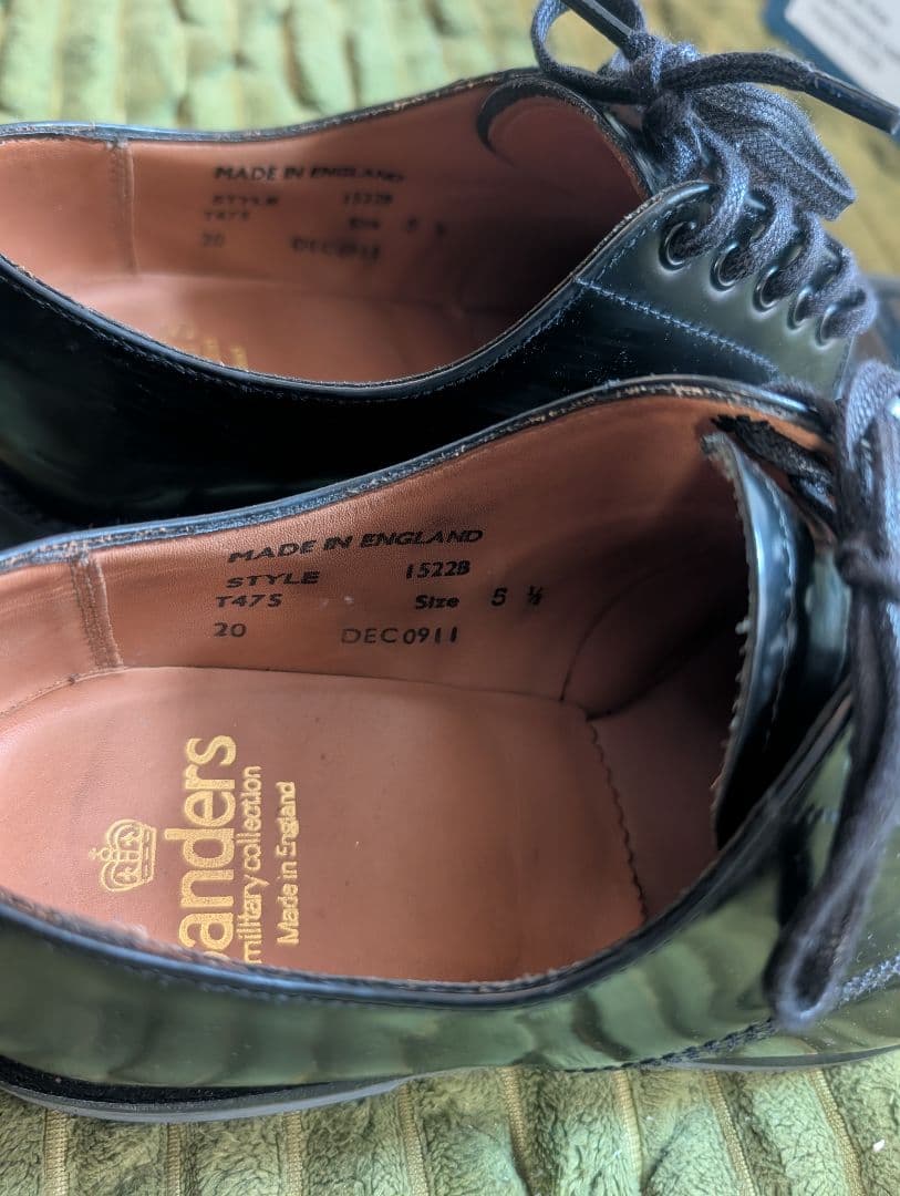 t*s様 SANDERS サンダース　1522B プレーントゥ