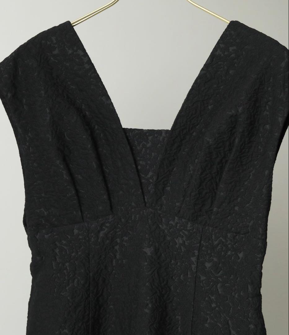 kana カナ ジャガードワンピース チュール トップス セット M ブラック