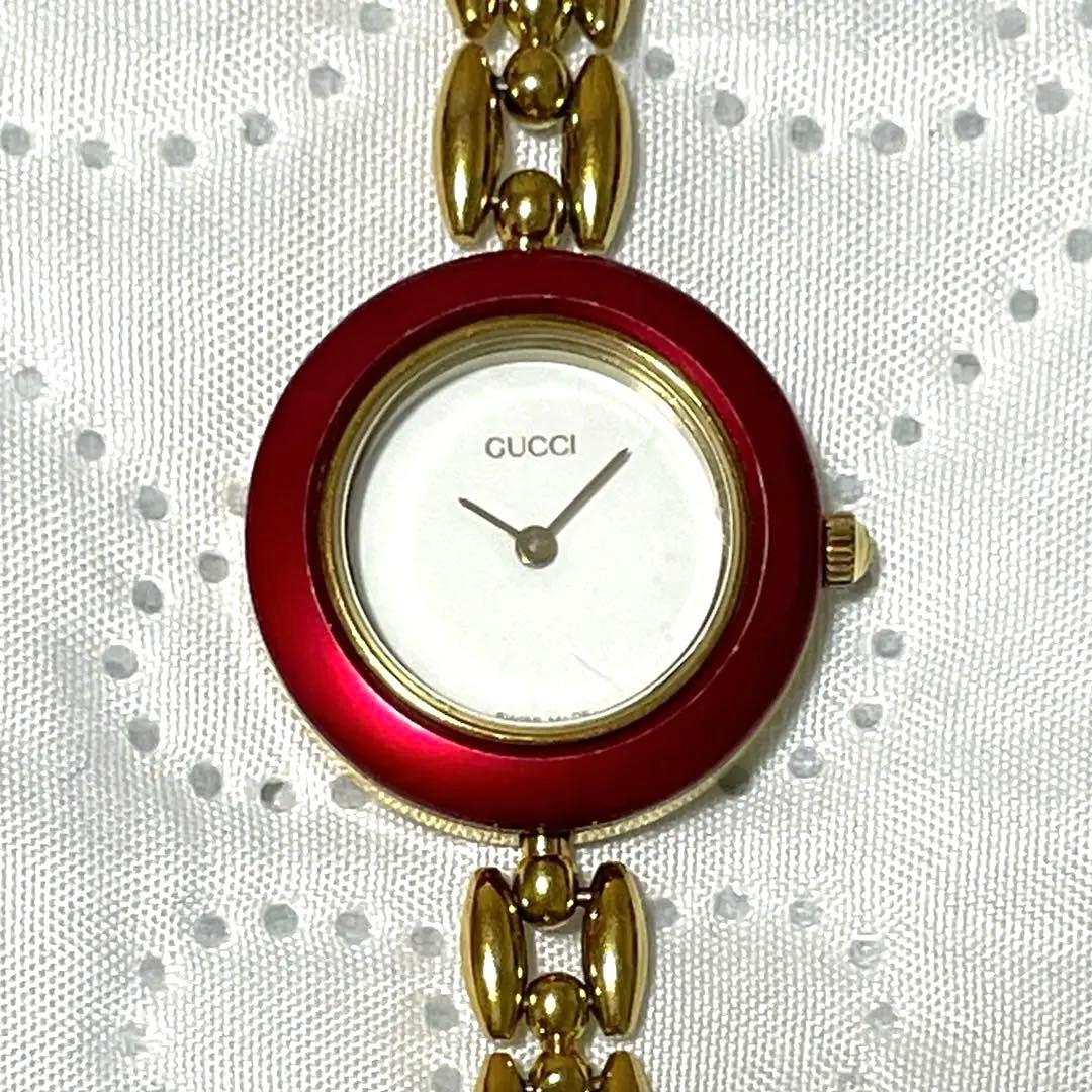 動作未確認】GUCCI グッチ チェンジベゼル 腕時計 ブレスレット ジャンク