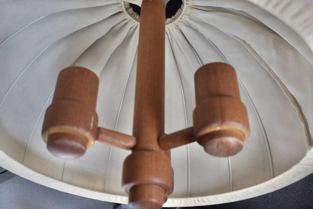 ☆超激レア品☆ Domus ランプ 2灯 チーク材 ドムズ 照明 ライト