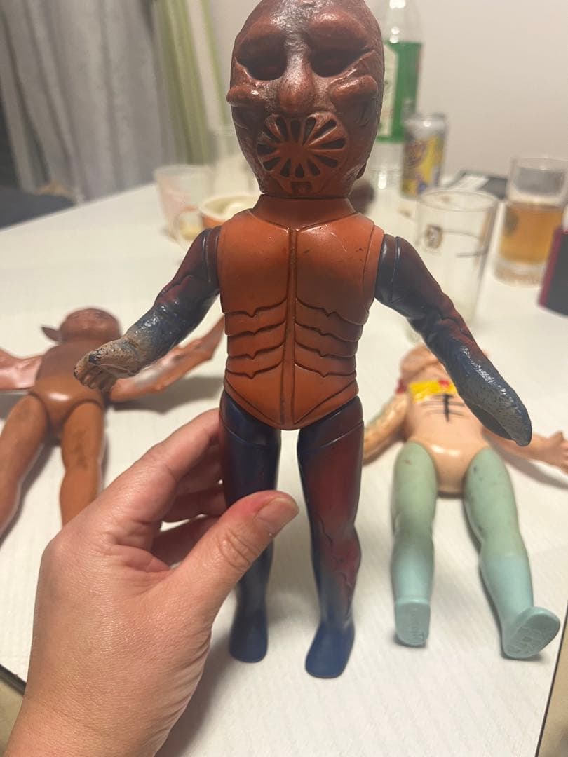 怪獣フィギュア 3体セット　さそり男　コウモリ男