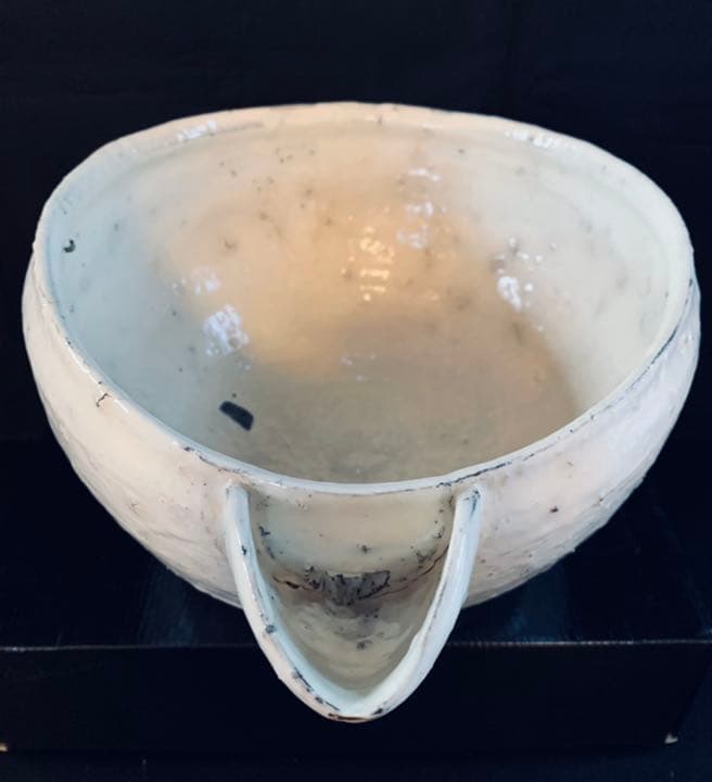 辻村史朗　粉引片口大鉢