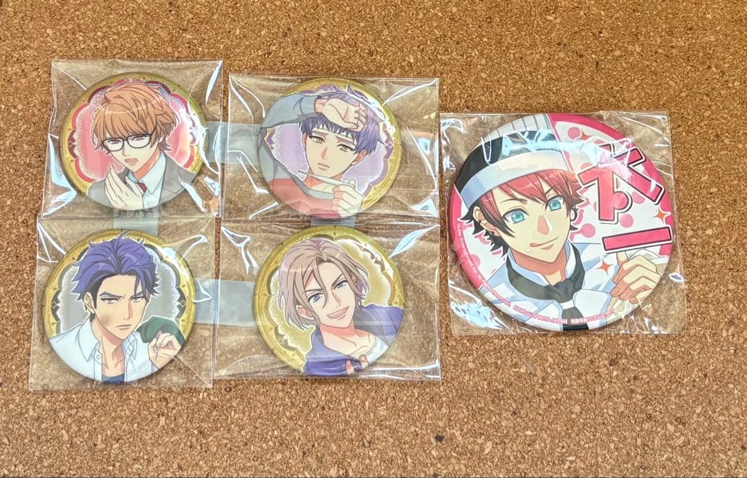 A3! エースリー 缶バッジ 茅ヶ崎至 摂津万里 兵頭十座 兵頭九門 七尾