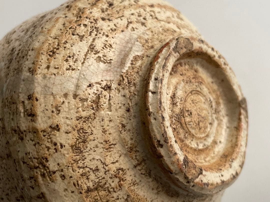 陶芸家 十三代坂田泥華 萩茶碗 萩焼 共箱 抹茶碗