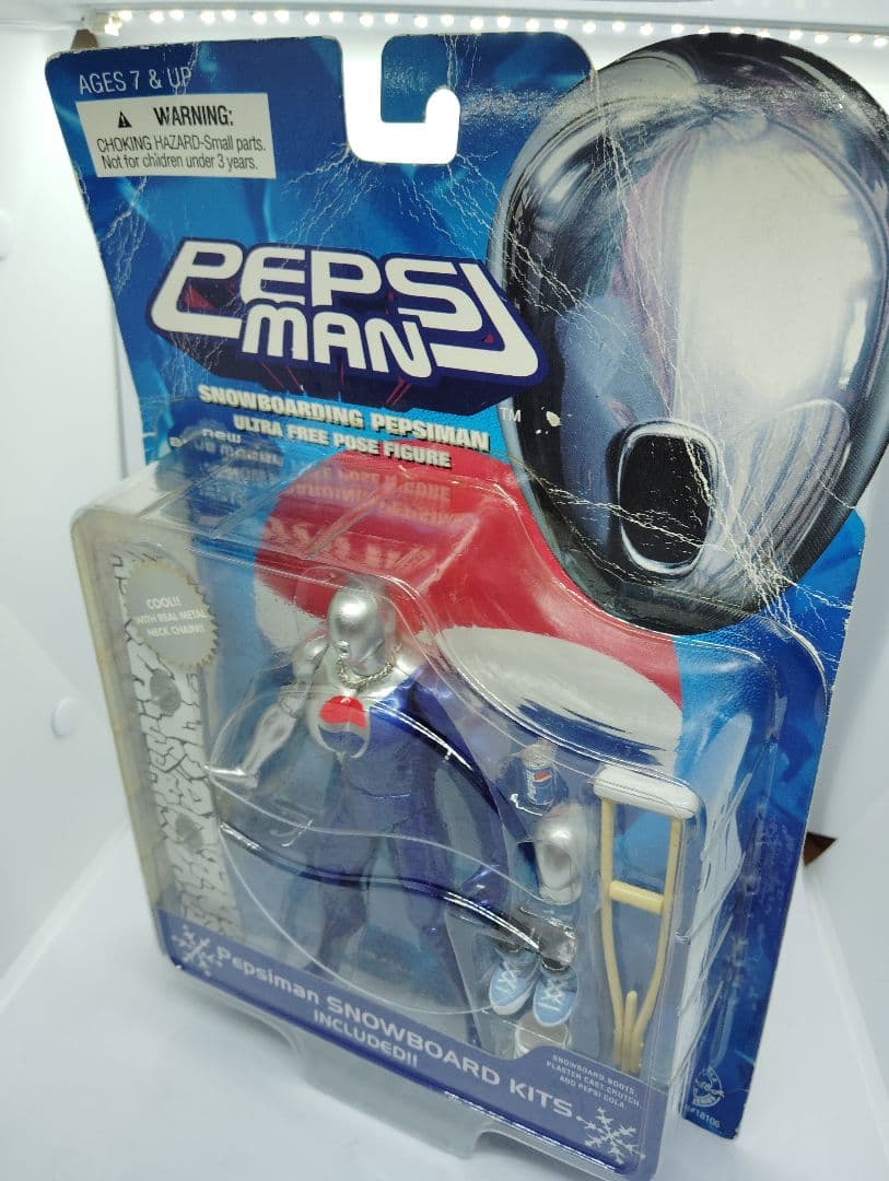 未開封 ペプシマン ウルトラフリーポーズフィギュア(スノーボード・ブルー)