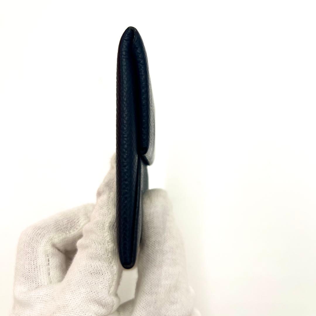 【極稀少】エルメス バスティア ヴェルソ ケース 財布 バイカラー 紺×灰