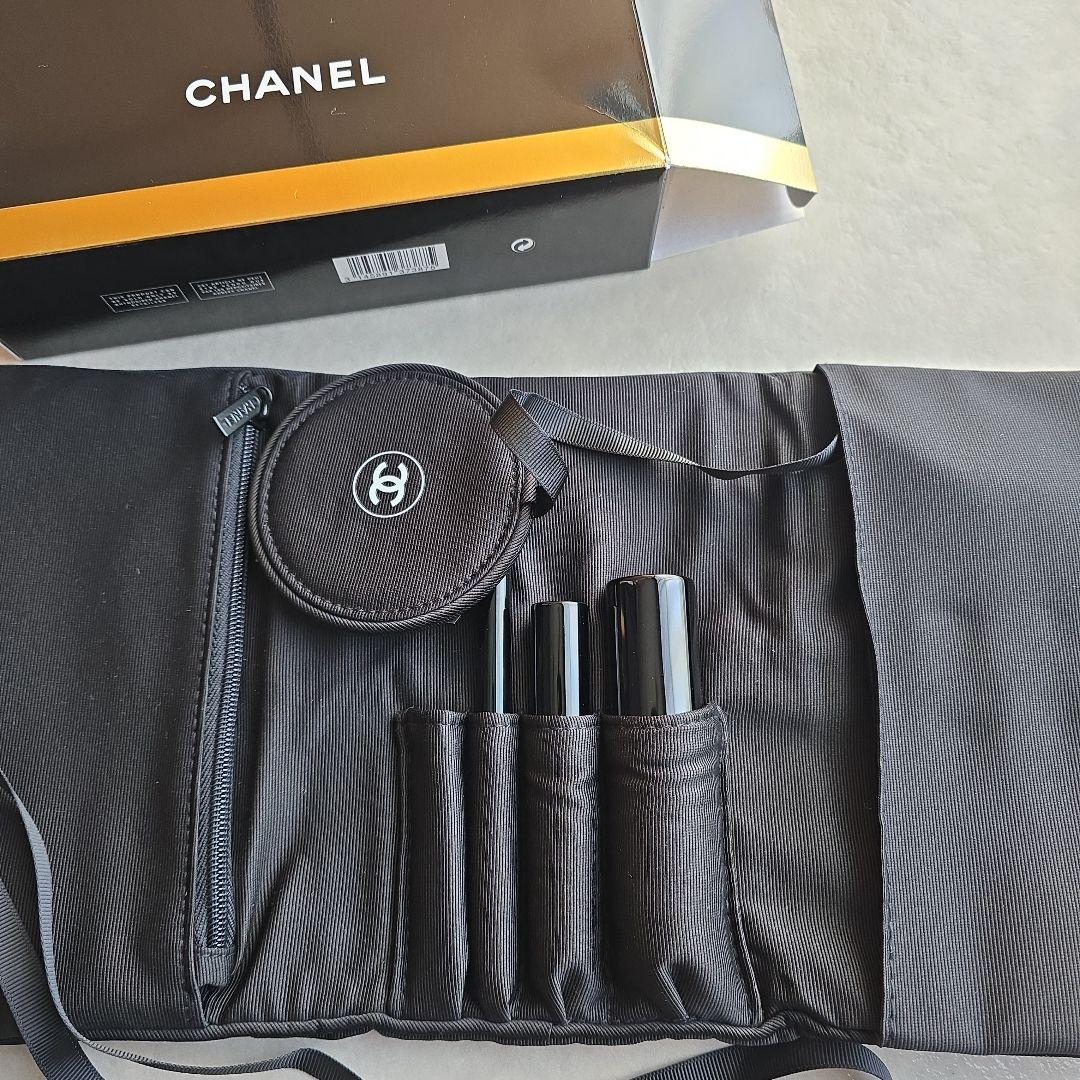 CHANEL メイクアップポーチ ブラック