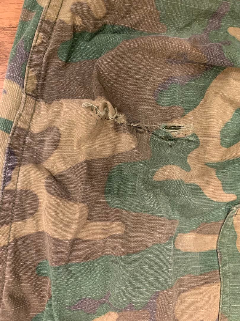 70年製実物 米軍リーフカモ ジャングルフ アティーグ 上下セット