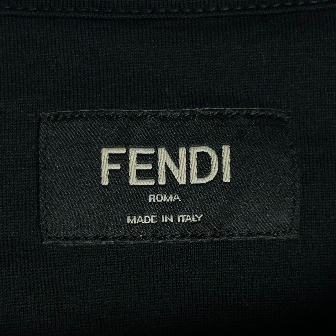 超人気モデル】フェンディ☆センター刺繍ロゴTシャツ ズッカ FF ブラック
