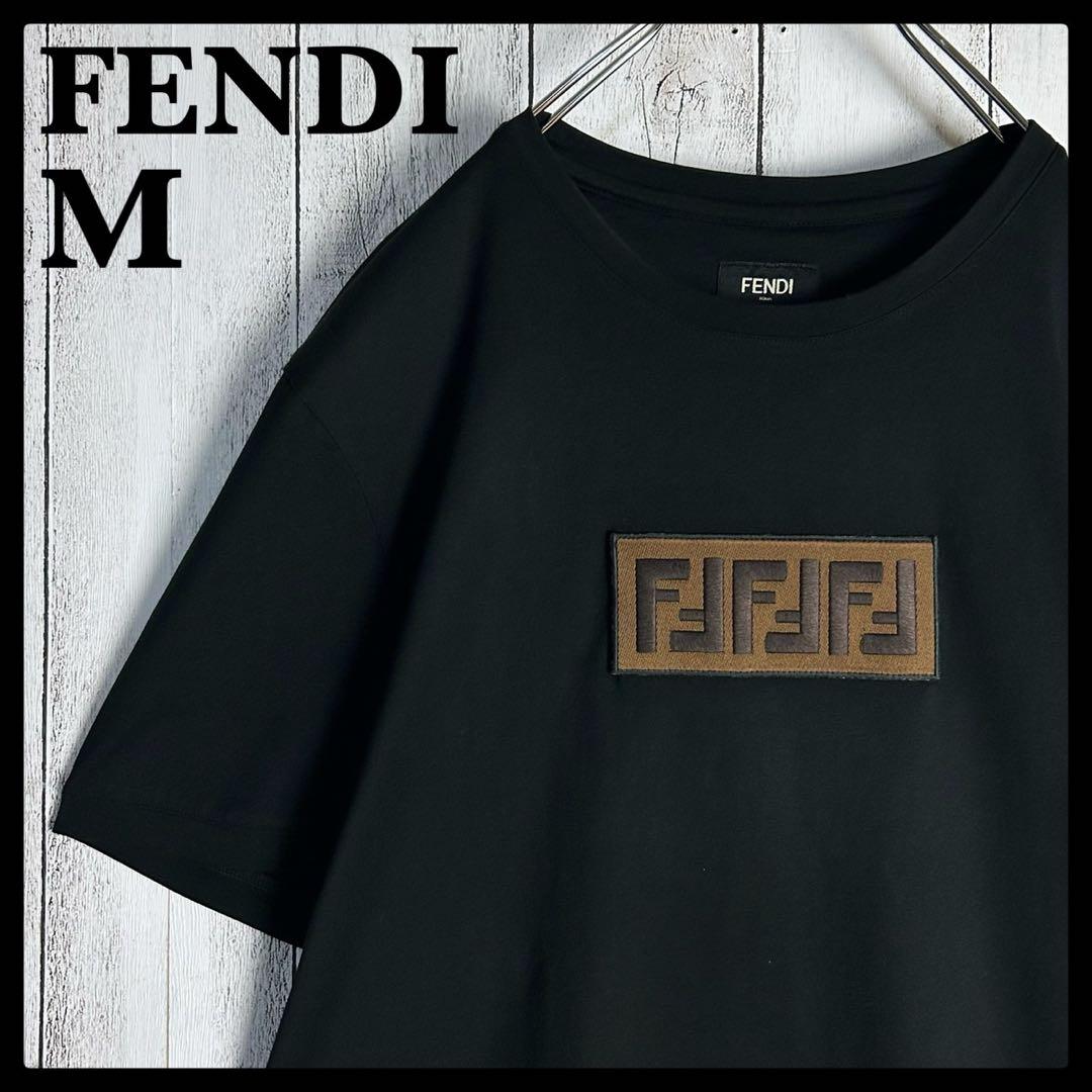 超人気モデル】フェンディ☆センター刺繍ロゴTシャツ ズッカ FF ブラック