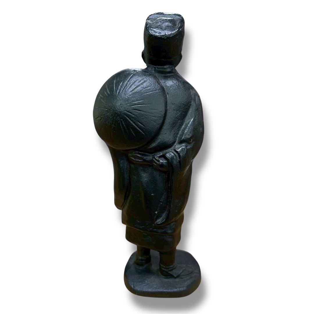 未使用】盛岡 南部鉄器 松尾芭蕉 像 20㎝ 南部鉄器会館購入品の通販は